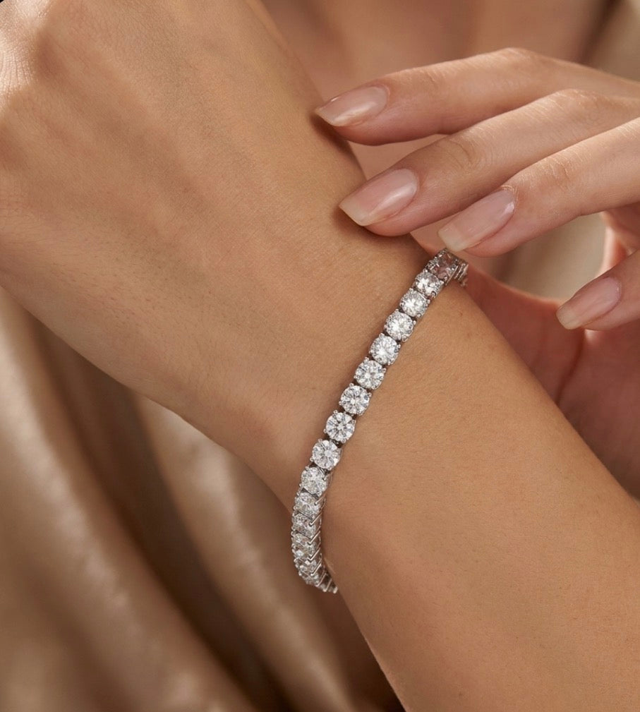 Sterling silver Brilliant Tennis Bracelet