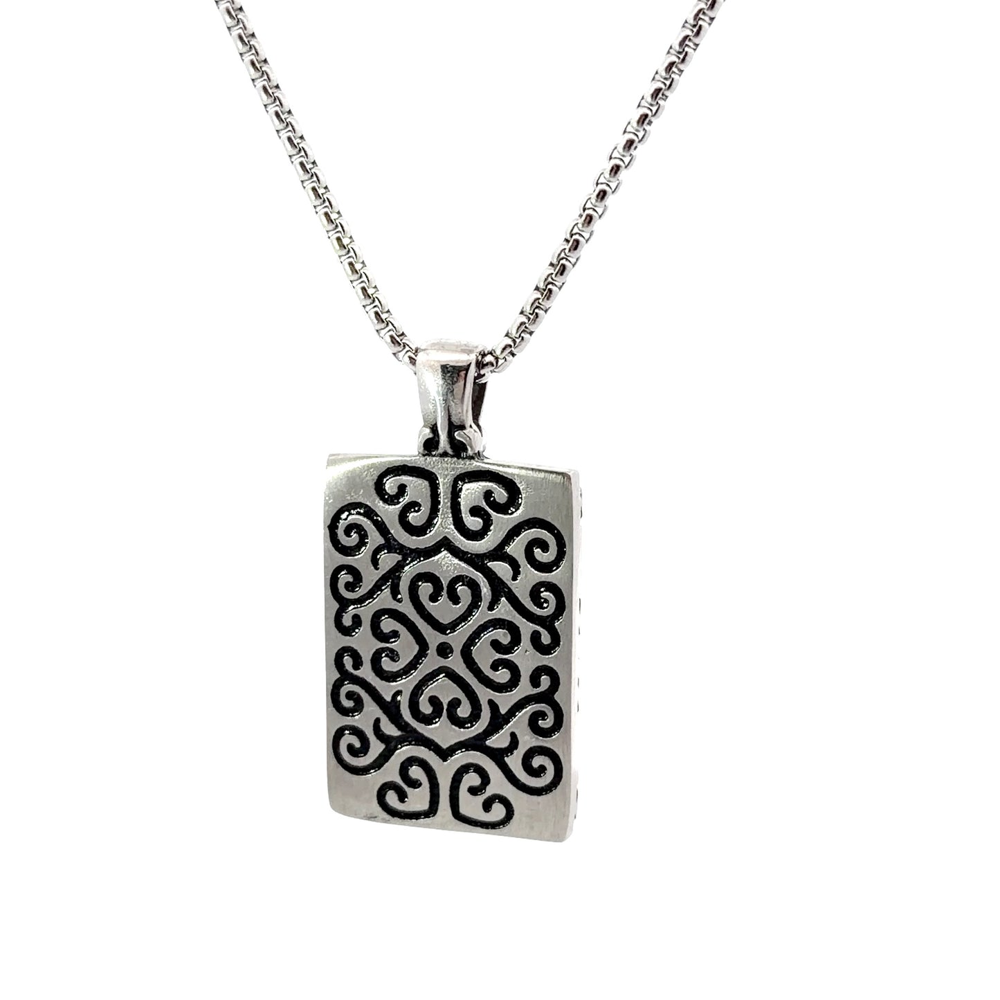 Stainless Steel Masonic Square & Compass Pendant