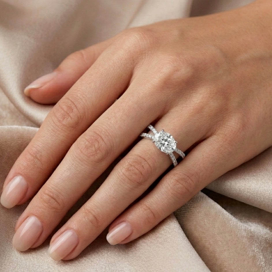 Sterling Silver Oval Cut Ring