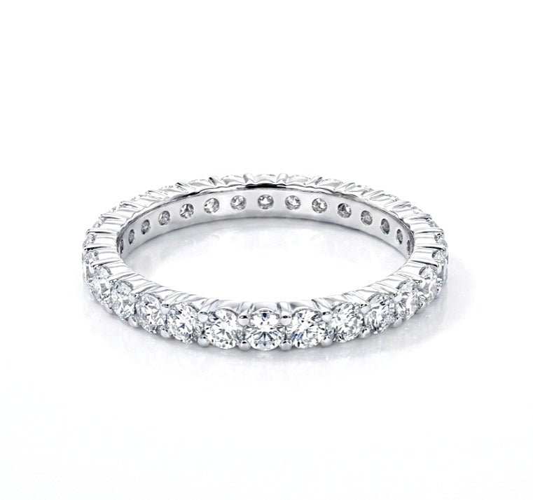 Sterling Silver Cubic Zirconia Eternity Ring