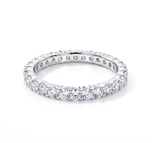 Sterling Silver Eternity Ladies Band