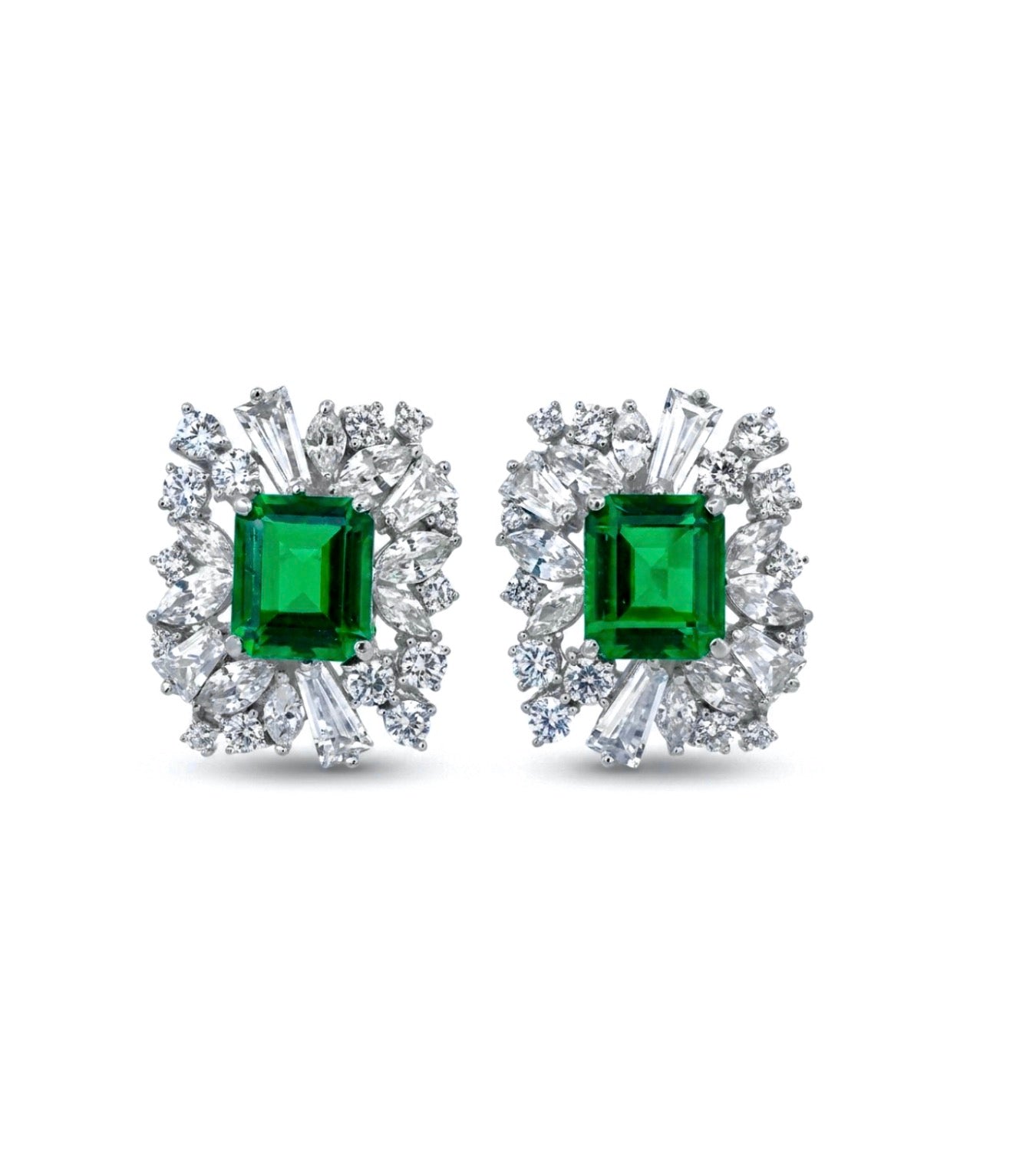 Vintage Inspired Cluster Stud Earrings