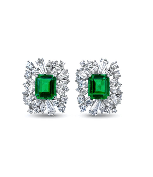 Vintage Inspired Cluster Stud Earrings