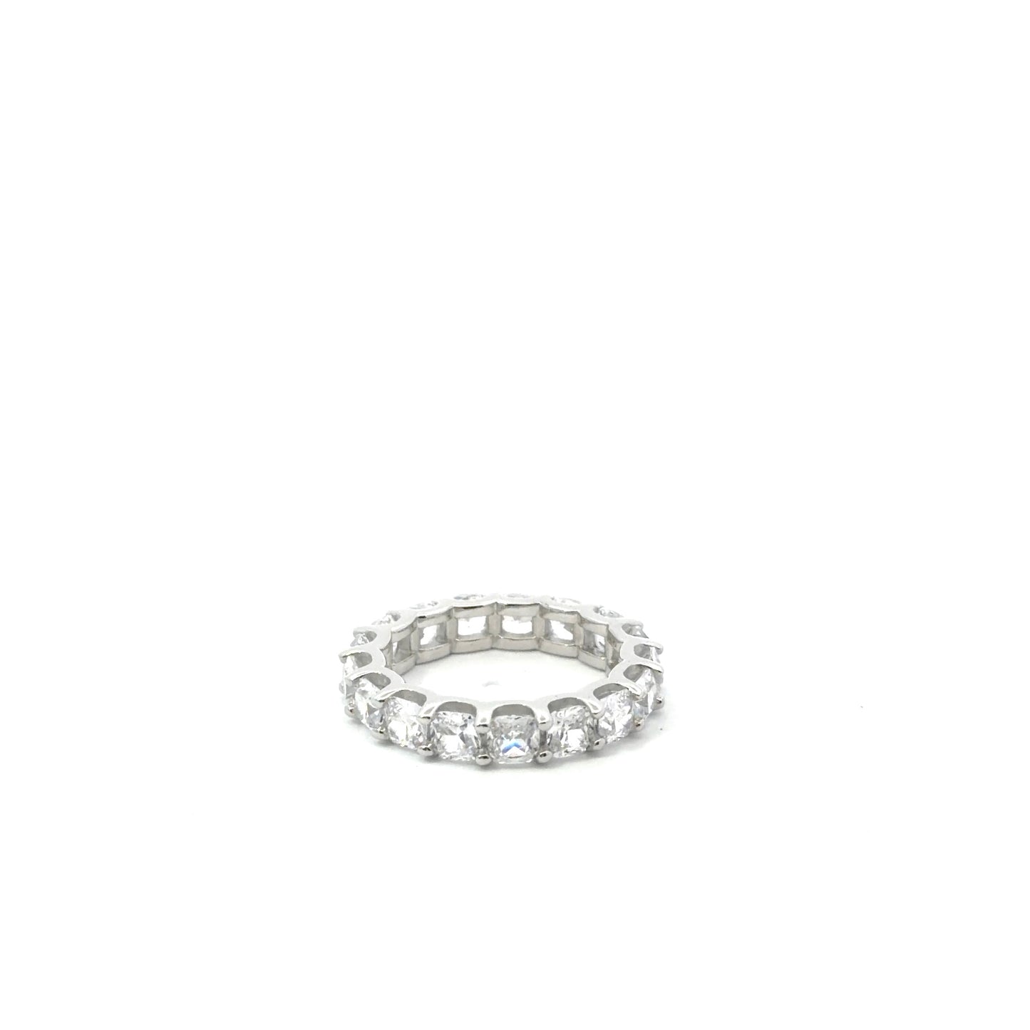 Sterling Silver Cubic Zirconia Eternity Ring