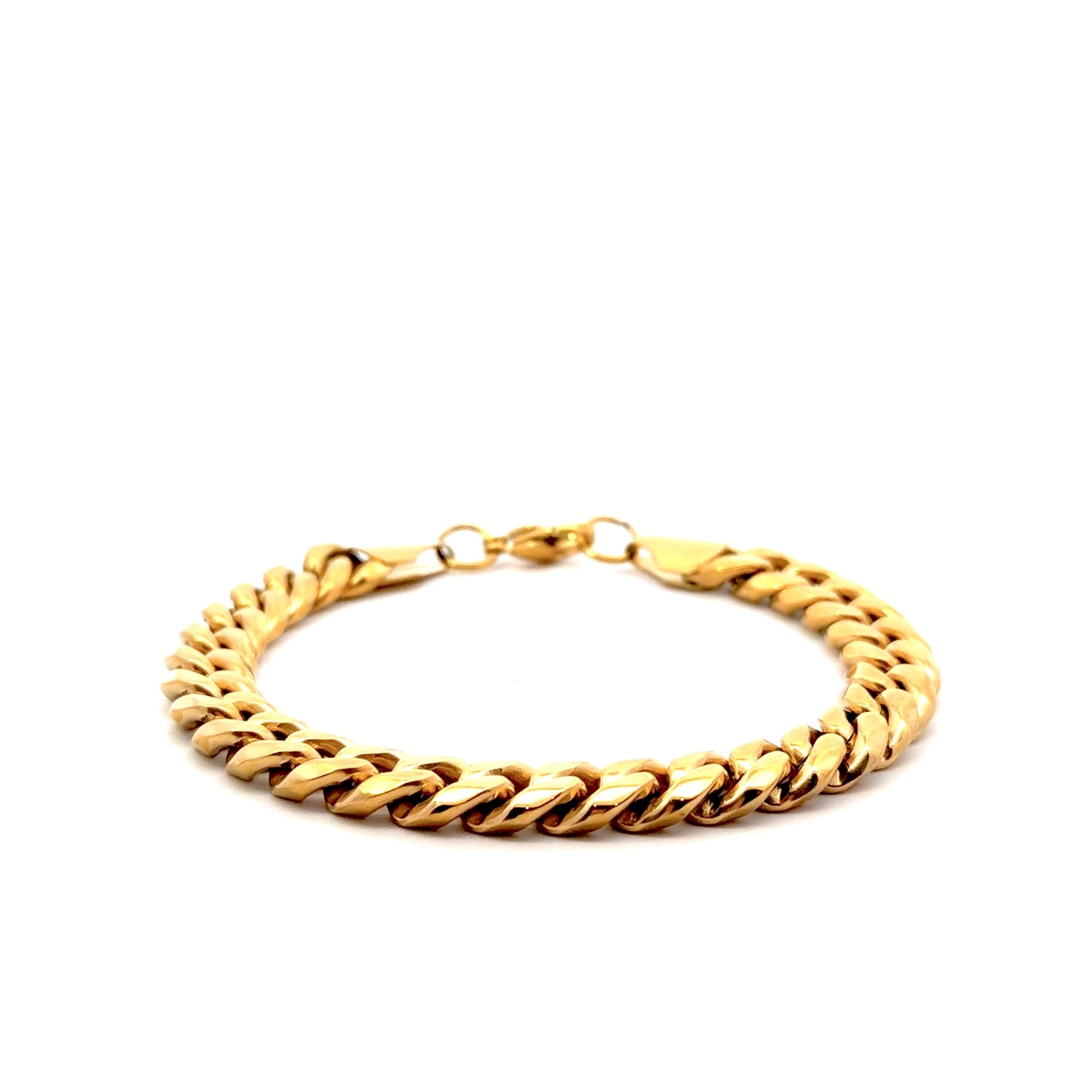 Gold Plated Cuban Link Chain Bracelet