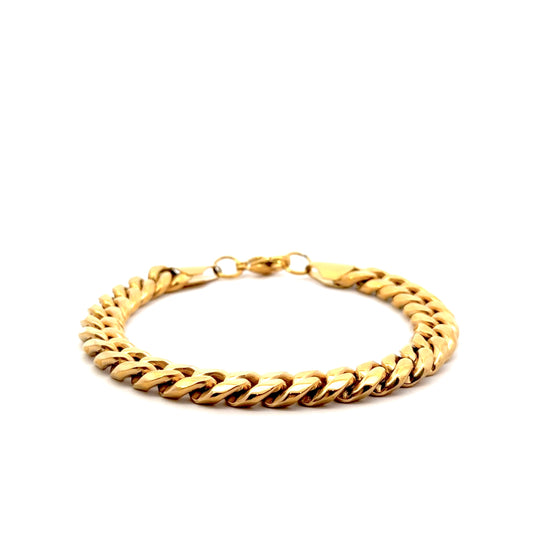 Gold Plated Cuban Link Chain Bracelet