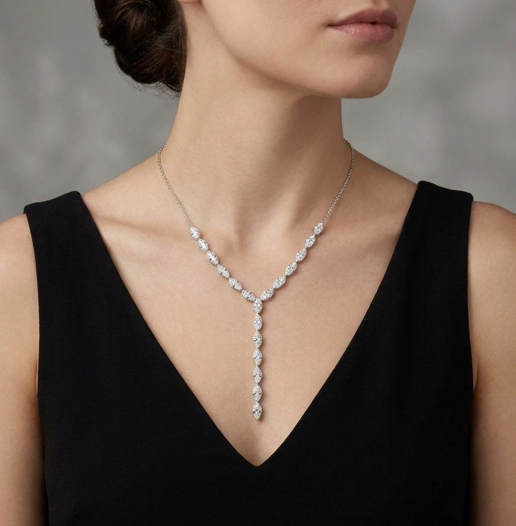 Sterling Silver 18-inch Y-Drop Necklace