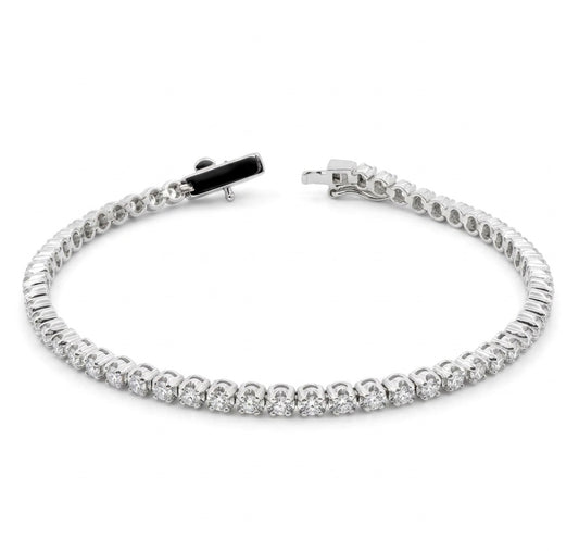 Sterling Silver Cubic Zirconia Tennis Bracelet