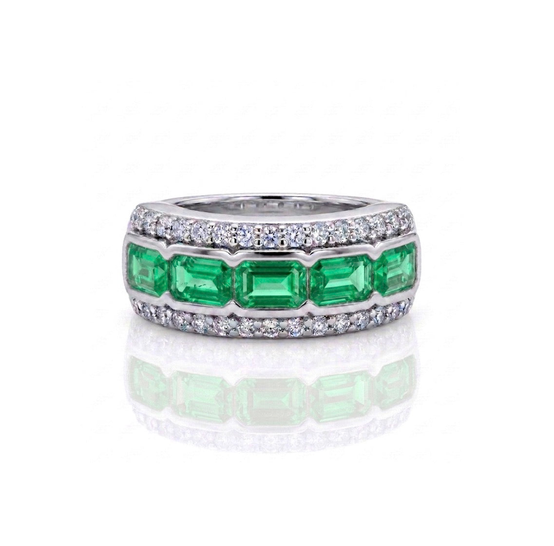 Sterling Silver Wide Ladies Band