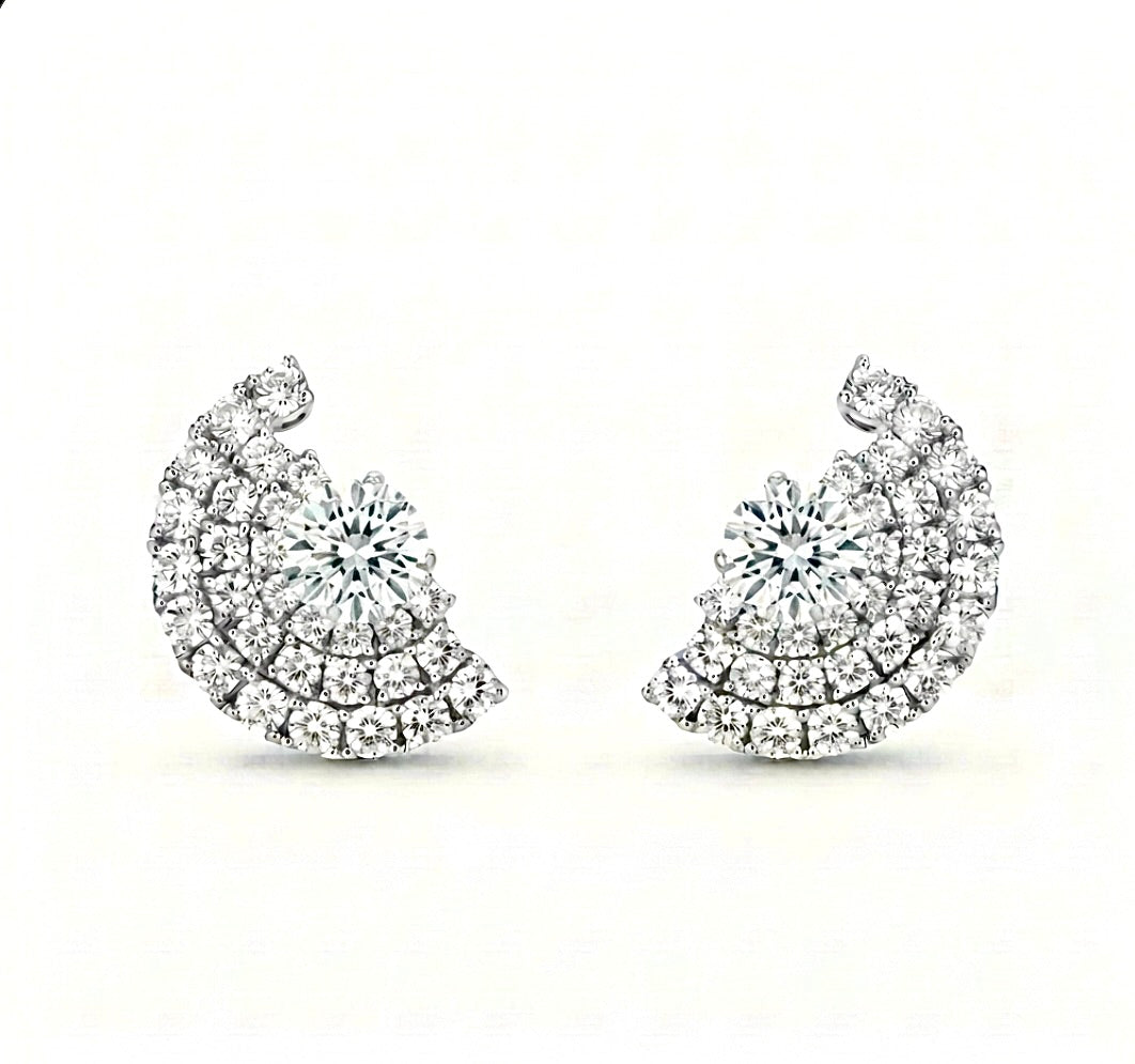 Cubic Zirconia Stud Earrings