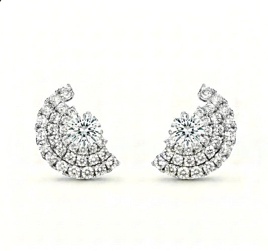 Cubic Zirconia Stud Earrings