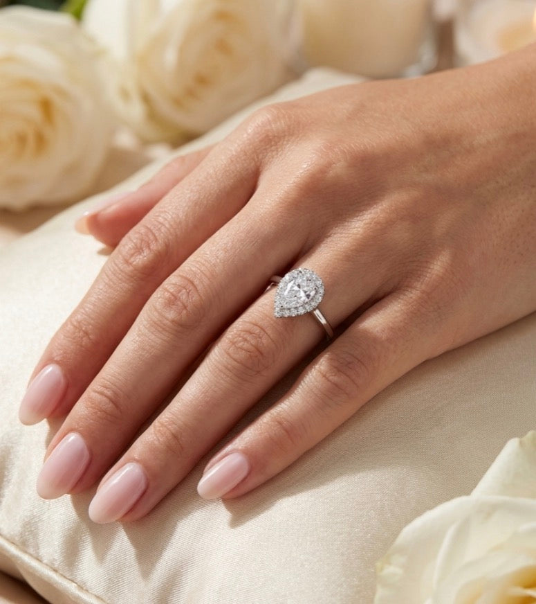 Sterling Silver Teardrop Ring