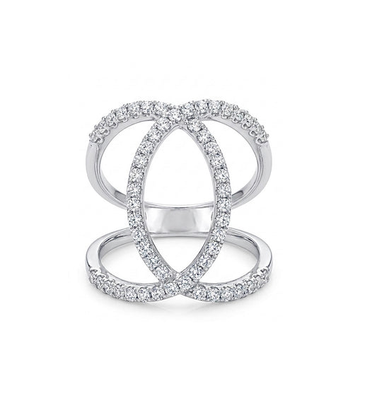 Sterling Silver Cubic Zirconia Ring