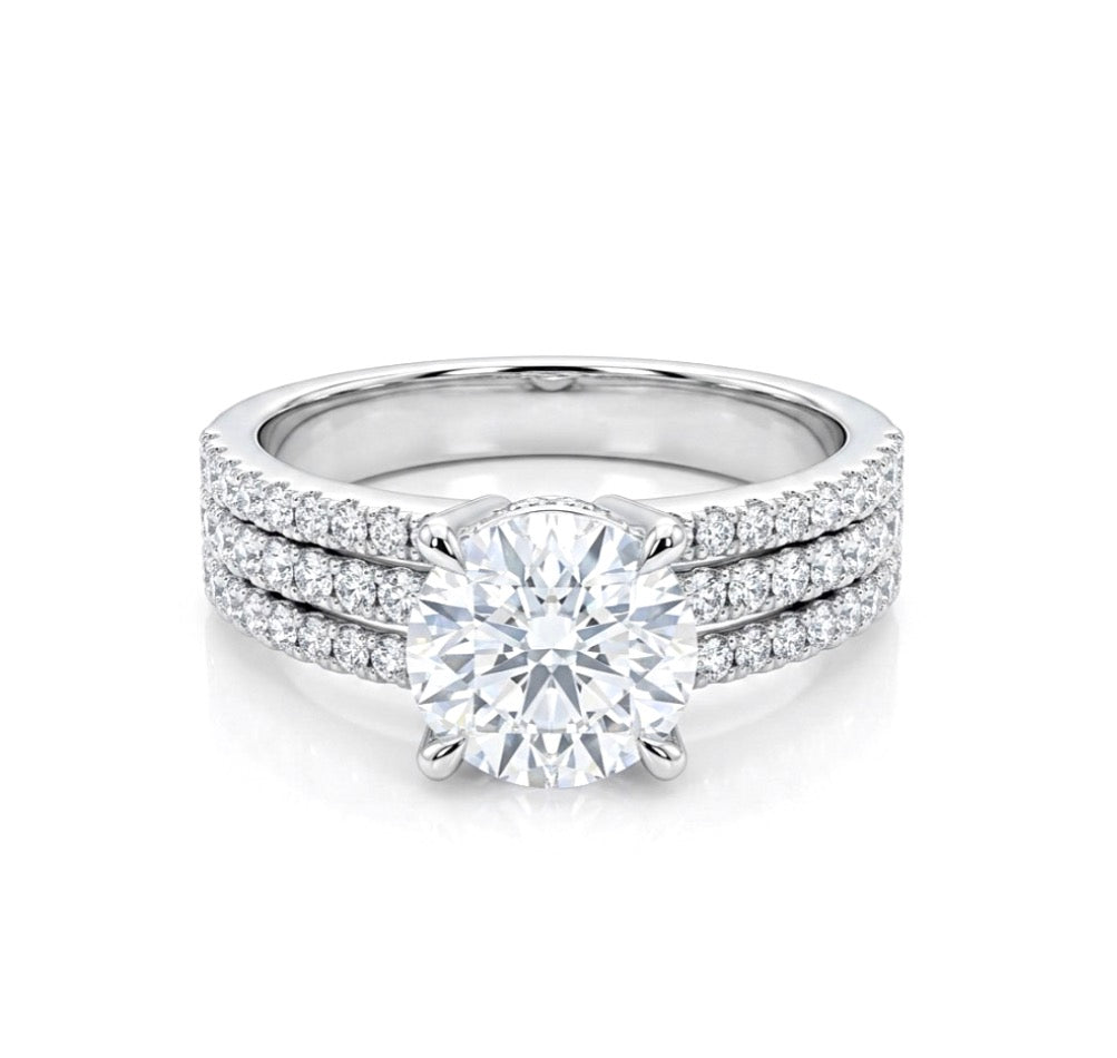 Sterling Silver Brilliant Cut Ring