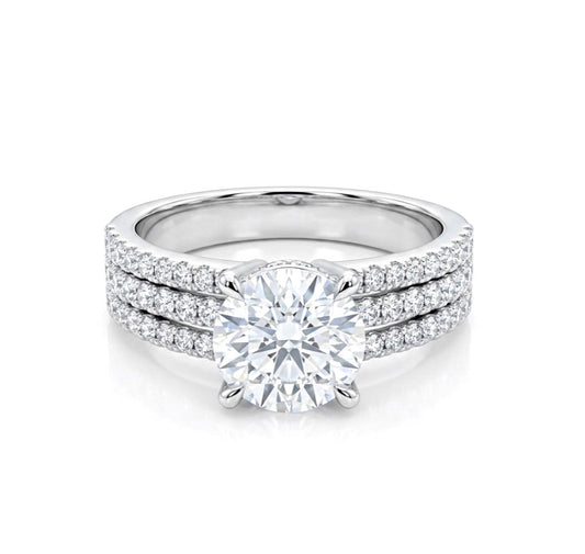 Sterling Silver Brilliant Cut Ring