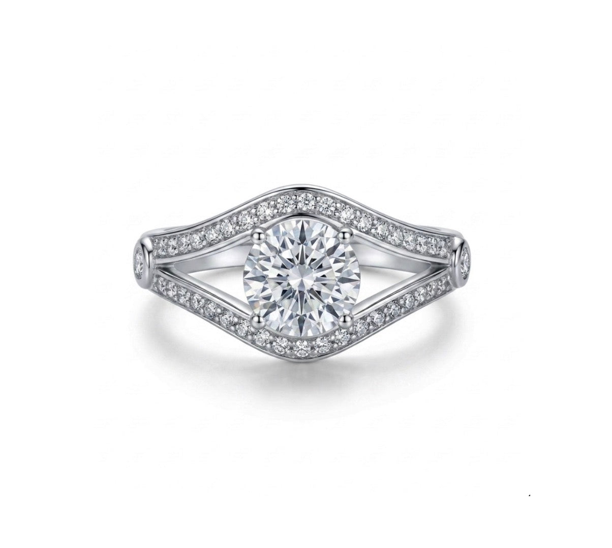 Sterling Silver Brilliant-cut Cubic Zirconia Ring