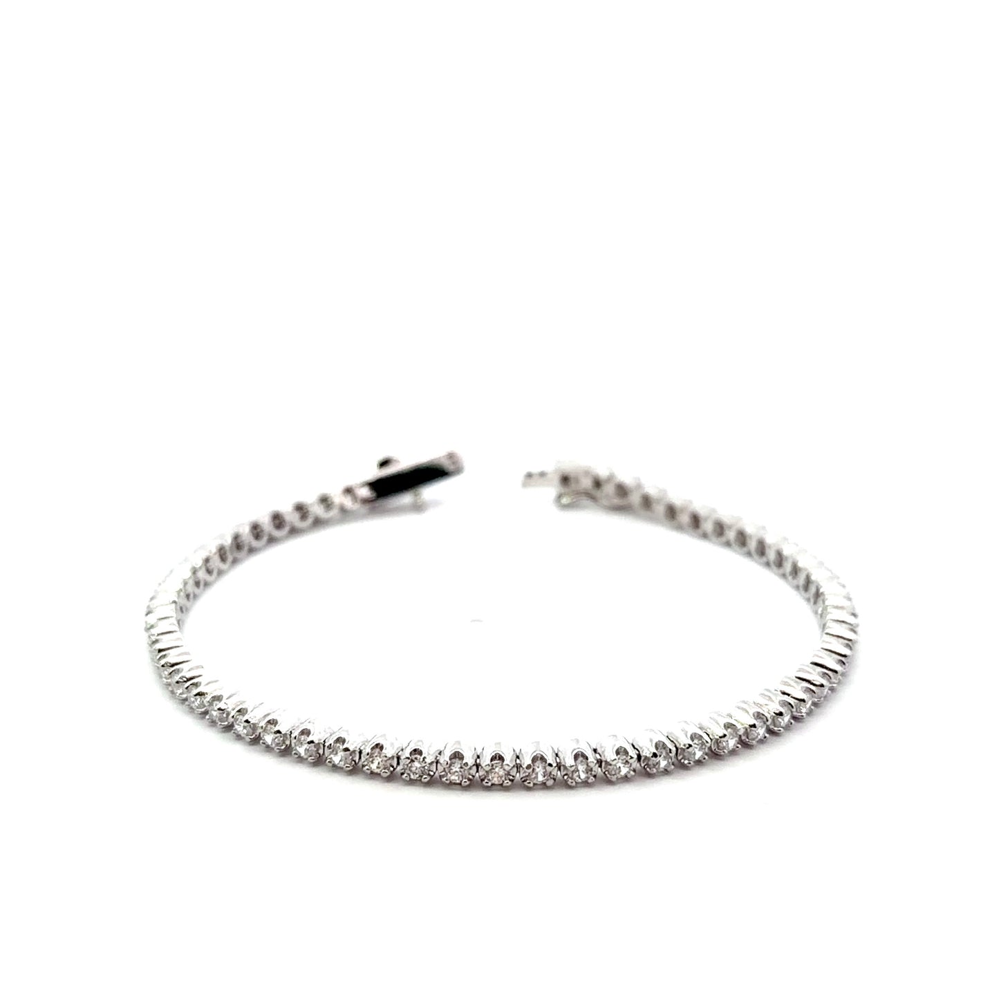 Sterling Silver Cubic Zirconia Tennis Bracelet