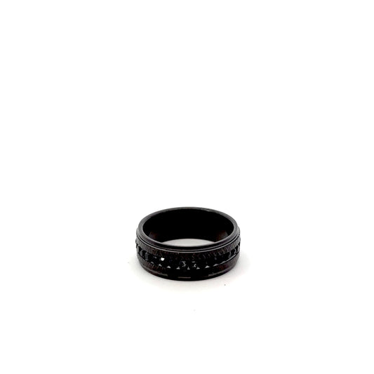 Men's Black Eternity Wedding Band