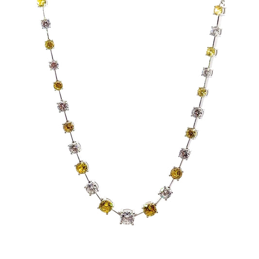 Sterling Silver Tennis Necklace