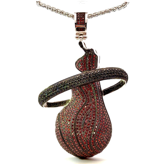 Stainless Steel Miami Heat Pendant