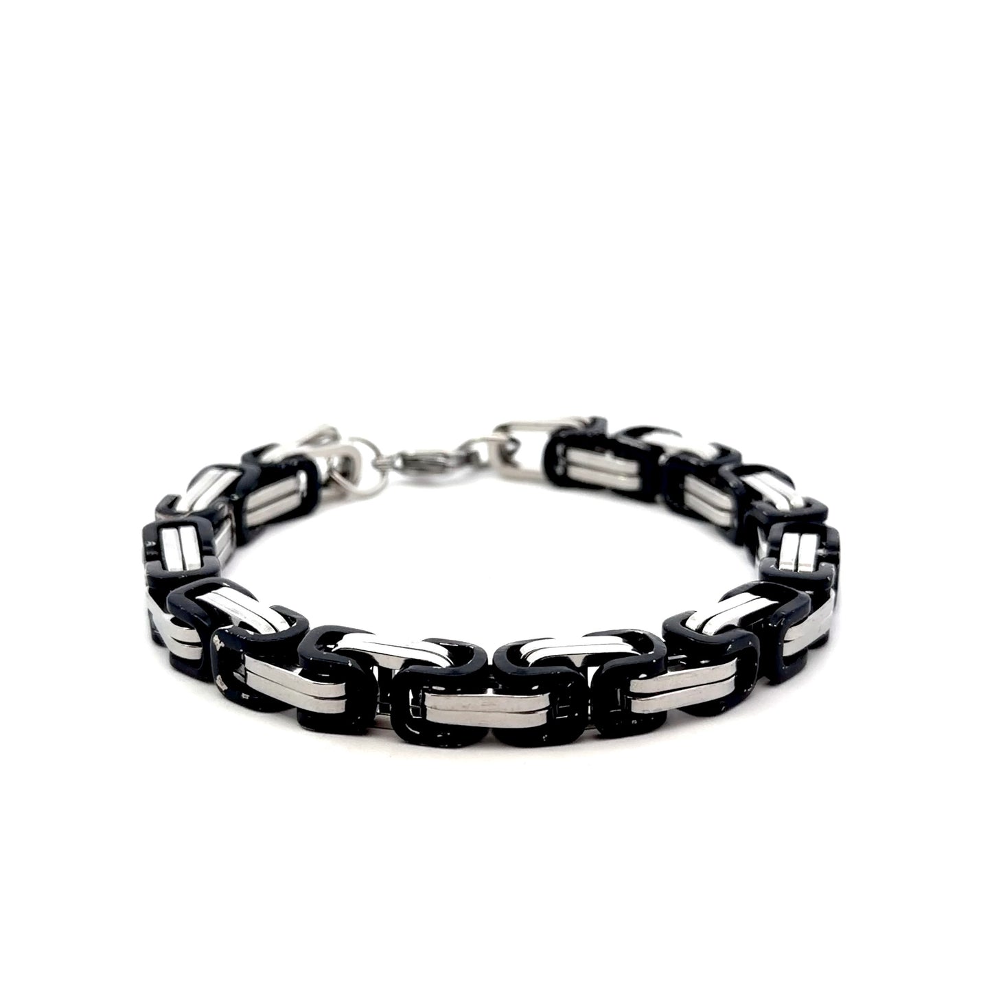 Two-Tone Byzantine 9” Chain Bracelet