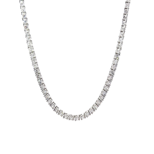 Sterling Silver Cubic Zirconia Necklace