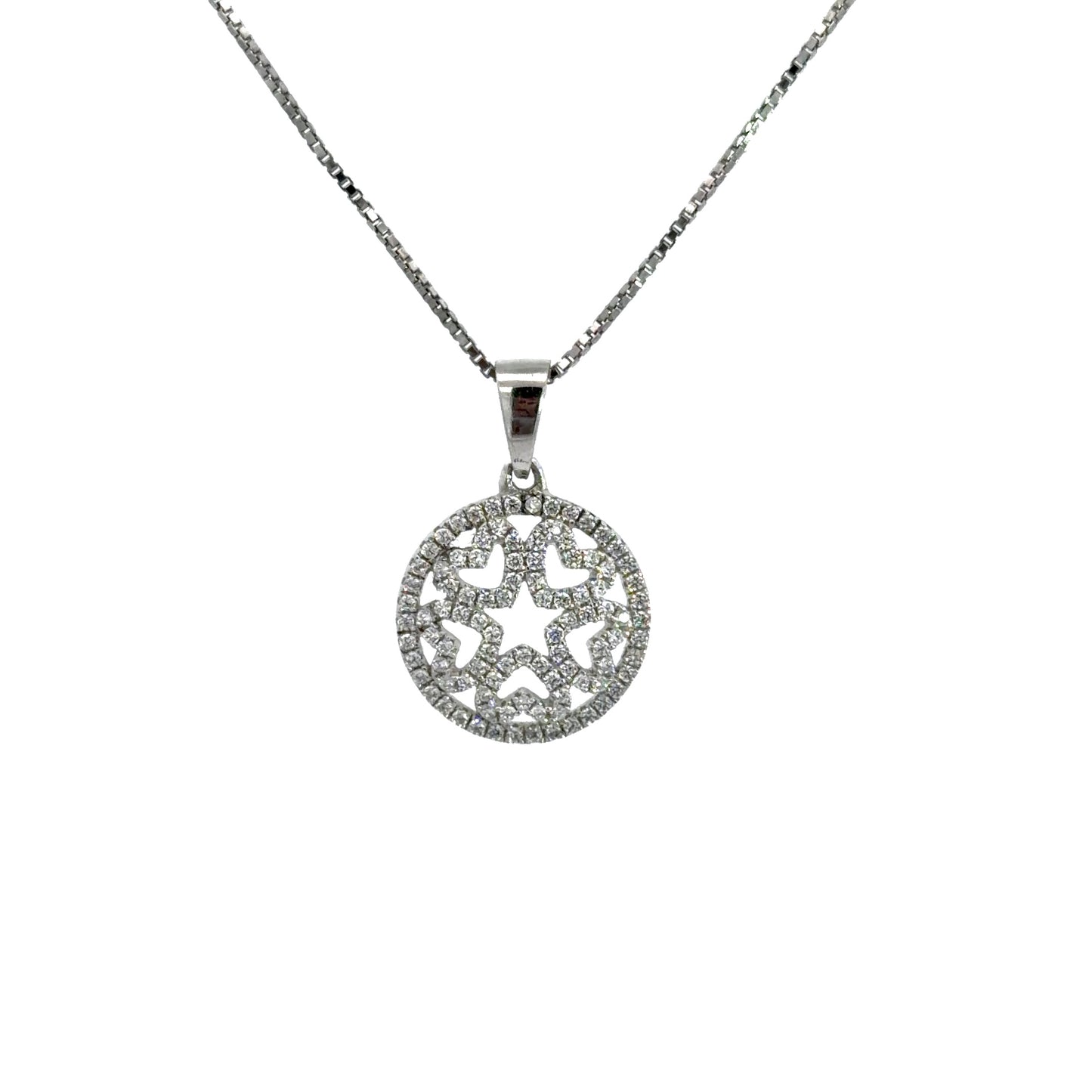 Open Heart Pendant Necklace