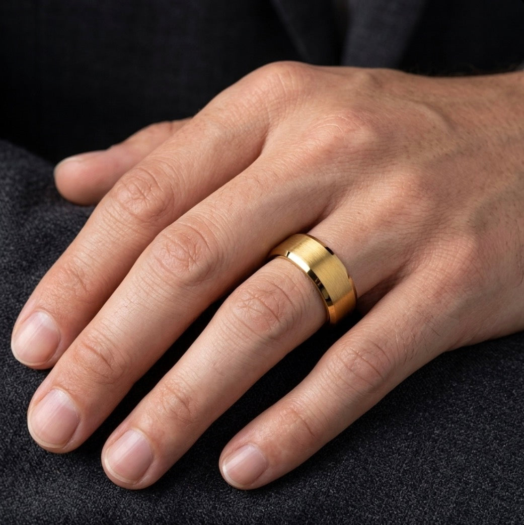 Men's Gold-Plated Wedding Band