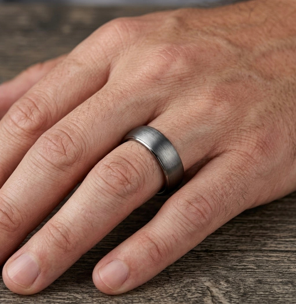 Classic Brushed Domed 6MM Tungsten Band