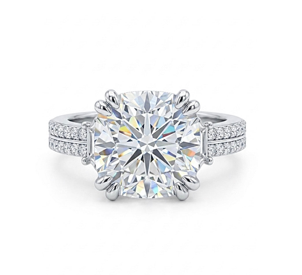 Sterling Silver Cushion Cut Ring