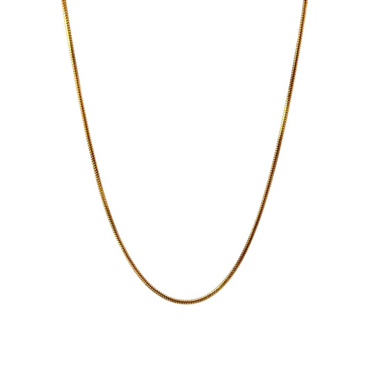 Gold Plated Snake Chain Men’s Necklace