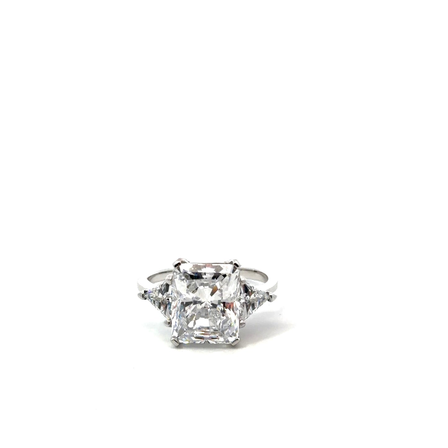 Sterling Silver Three-Stone Ring