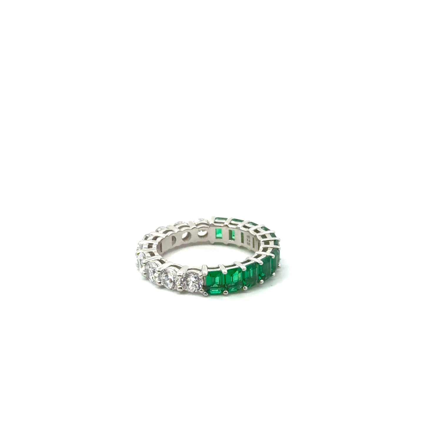 Sterling Silver Half Eternity Ring