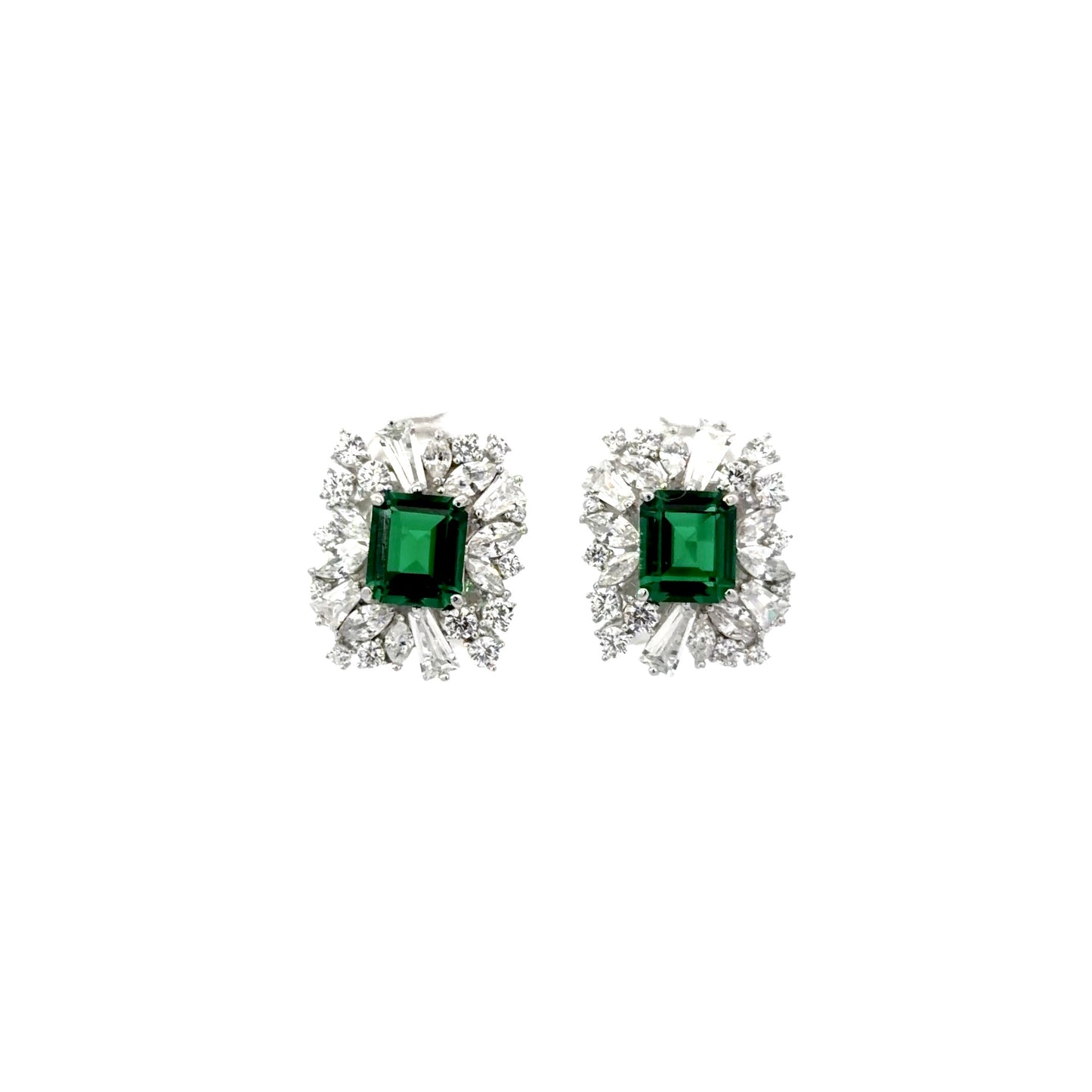 Vintage Inspired Cluster Stud Earrings