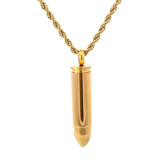 Stainless Steel Bullet Pendant