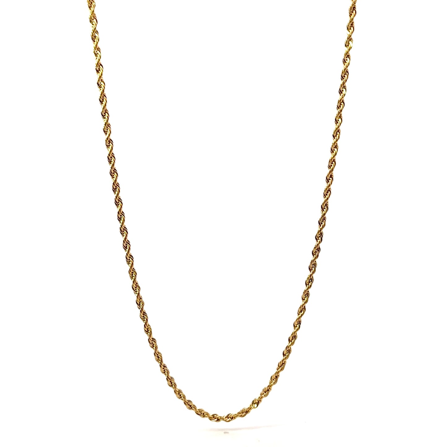 Gold Plated Rope Chain Men’s Necklace