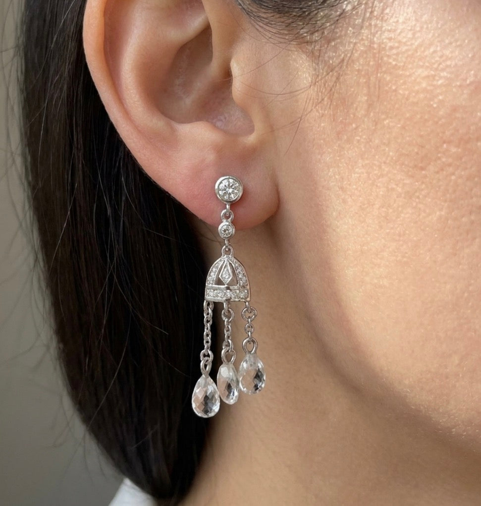 Sterling Silver Chandelier Earrings