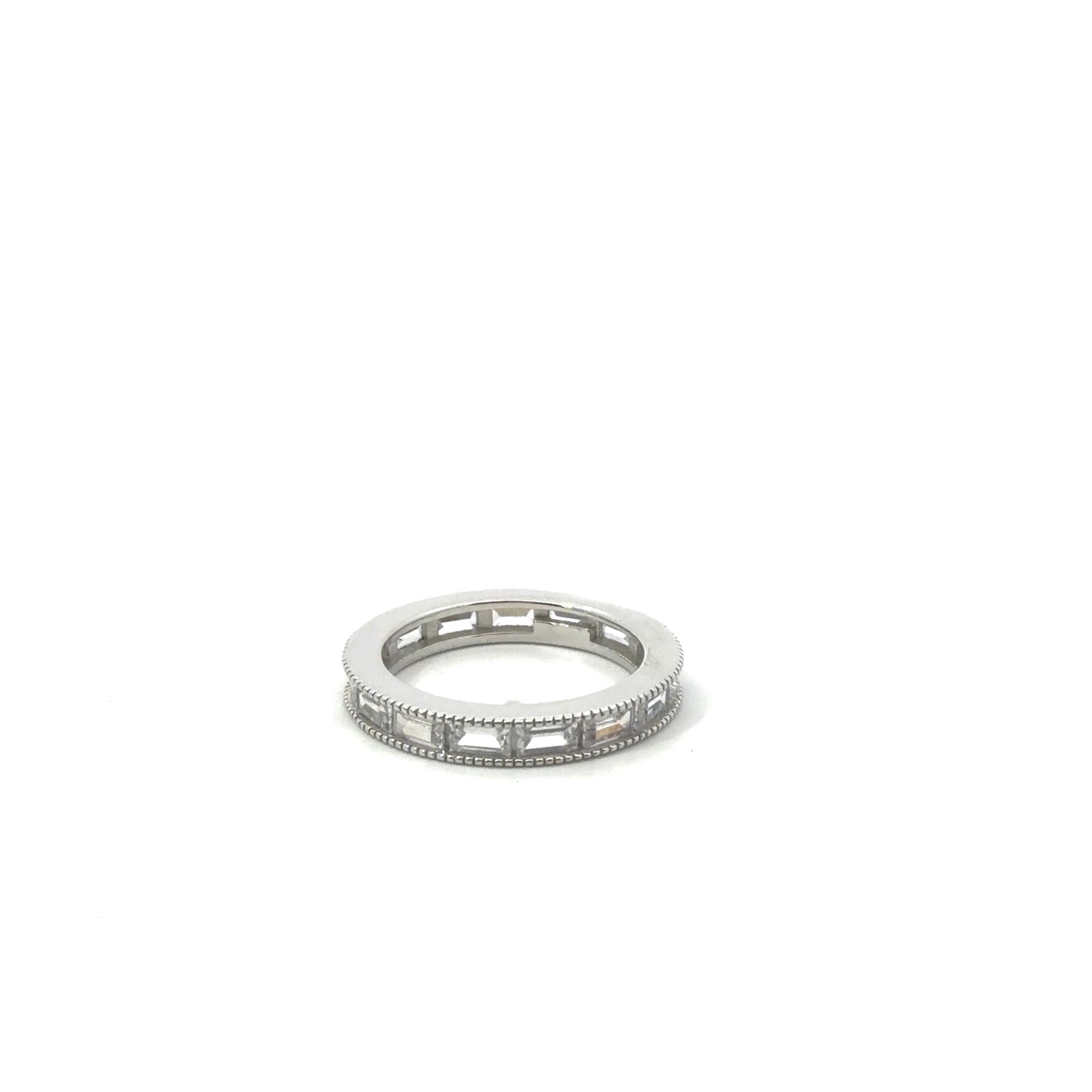 Sterling Silver Cubic Zirconia Eternity Ring