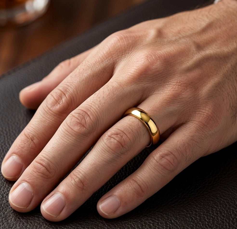 Classic Dome Men’s Wedding Band