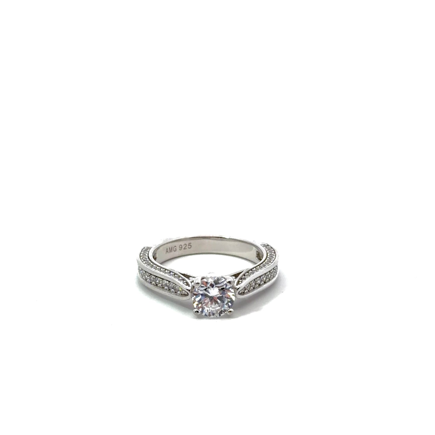 Sterling Silver Cathedral Style Ring