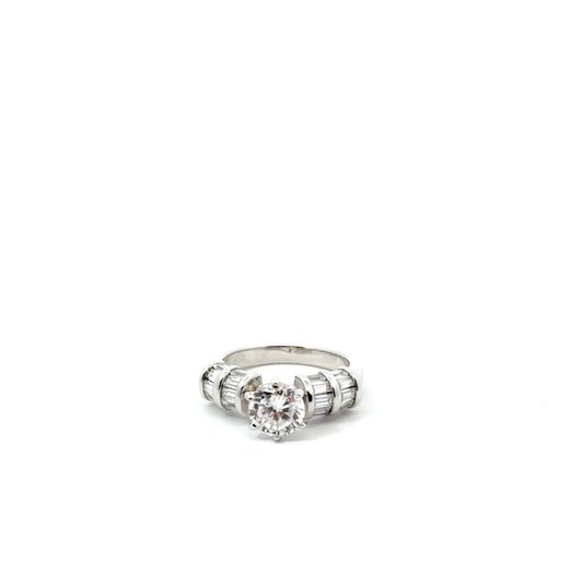 Sterling Silver Cubic Zirconia Ring