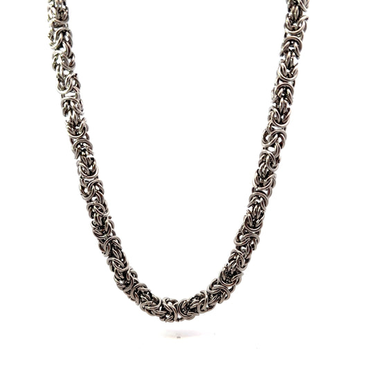 Stainless Steel Chainmail Men’s Chain Necklace