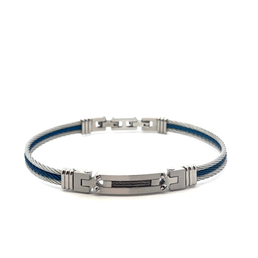 Stainless Steel Adjustable Cable Bracelet