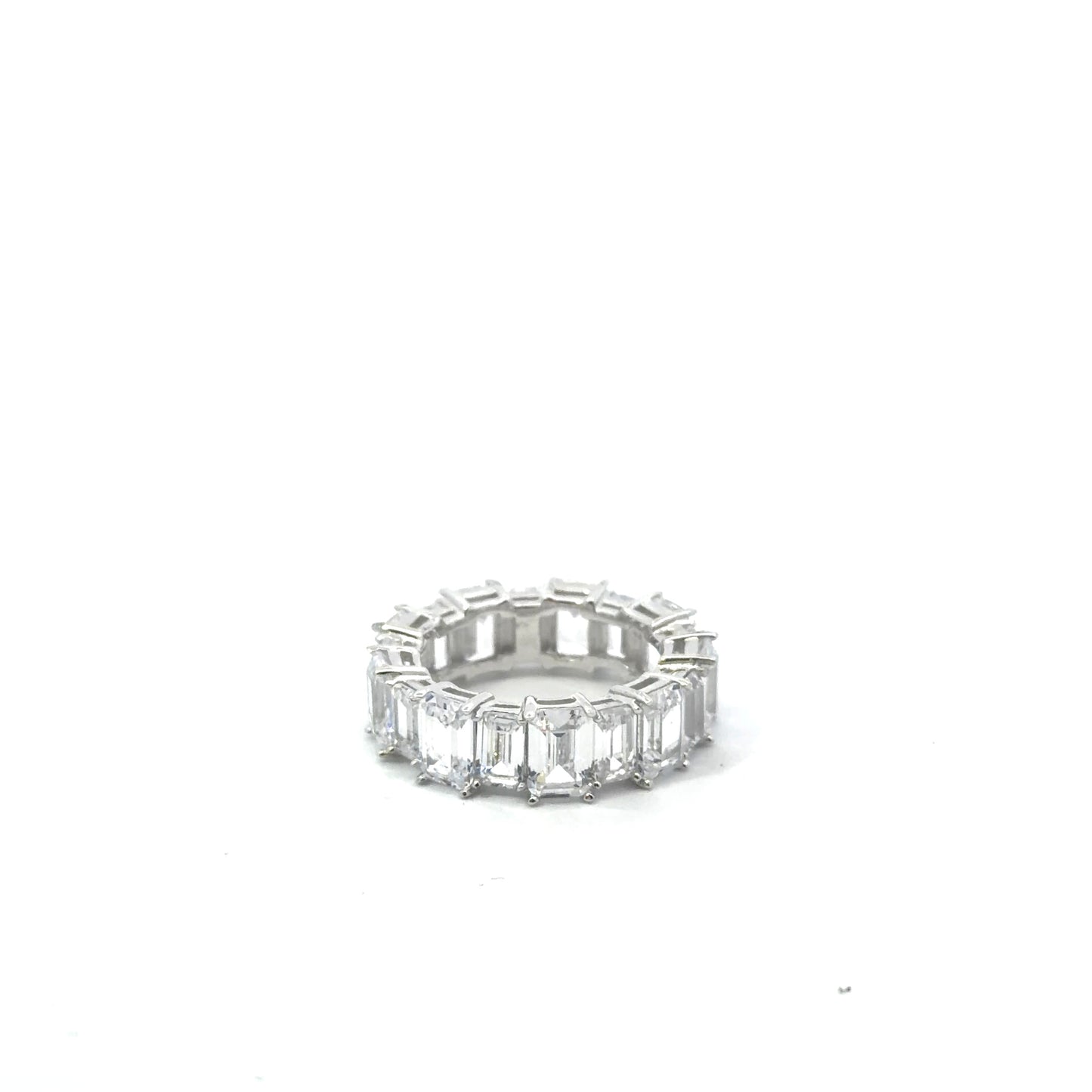 Sterling Silver Cubic Zirconia Eternity Ring
