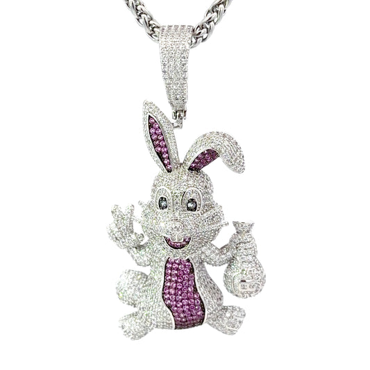 Sterling Silver Rabbit with Cash Pendant