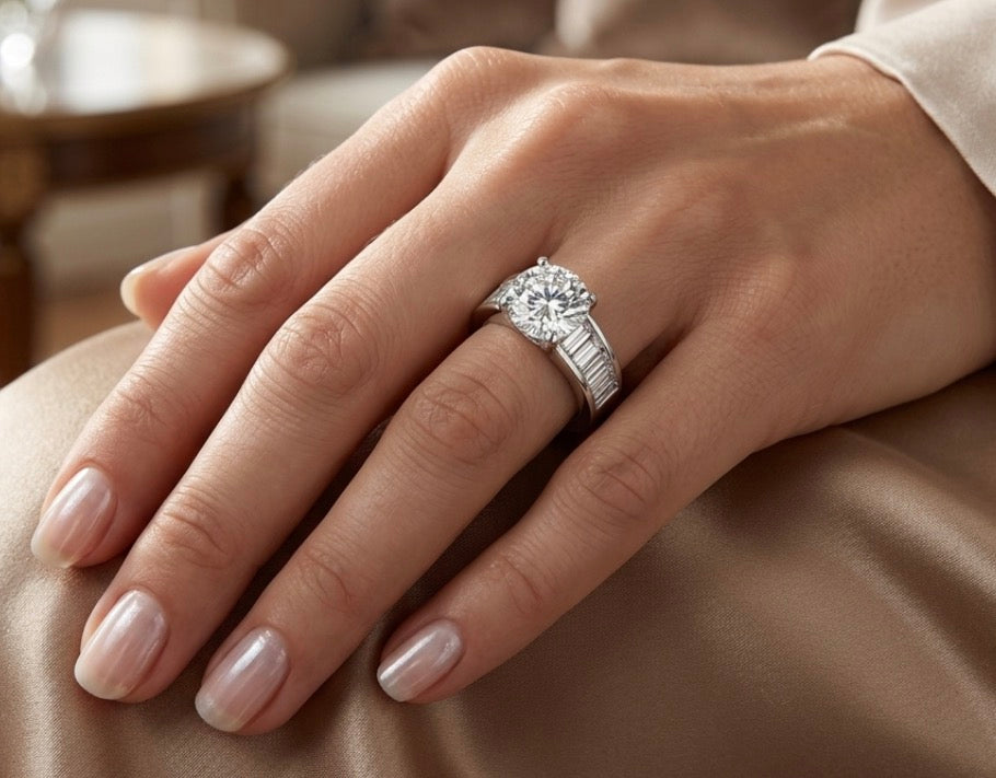 Sterling Silver Brilliant-cut Cubic Zirconia Ring