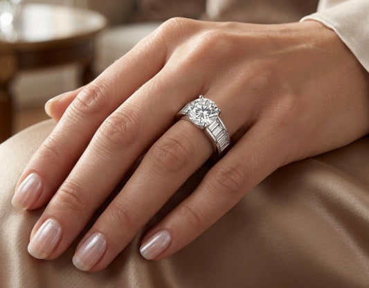 Sterling Silver Brilliant-cut Cubic Zirconia Ring