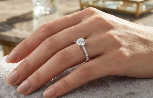Sterling Silver  Brilliant-Cut stone  Ring