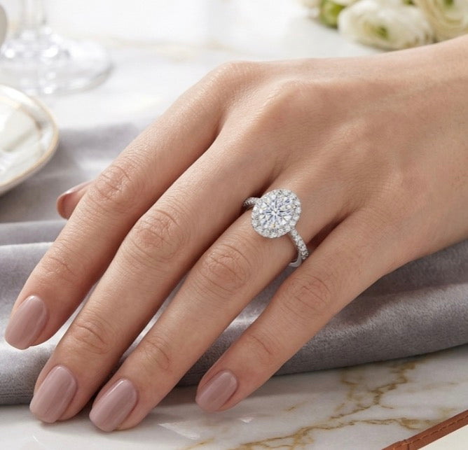 Sterling Silver Oval cut Ring