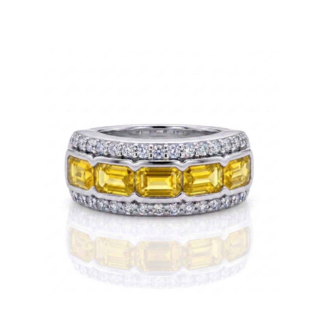 Sterling Silver Wide Ladies Band